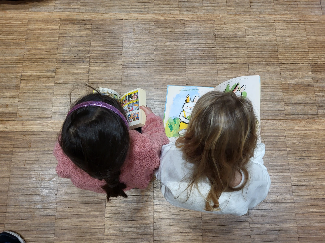 to barnr som leser bøker to barnr som leser bøker